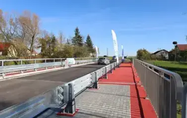 Uroczyste otwarcie mostu  w miejscowości Świerże &ndash; Kiełcze 2