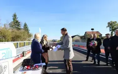 Uroczyste otwarcie mostu  w miejscowości Świerże &ndash; Kiełcze 19