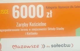 I miejsce na Mazowszu w kategorii Mazowsze dla Sołectw rekreacyjnie. 1