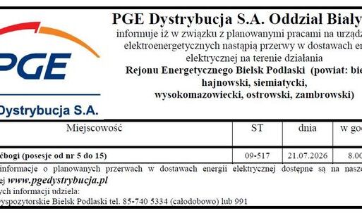 Wyłączenia prądu 